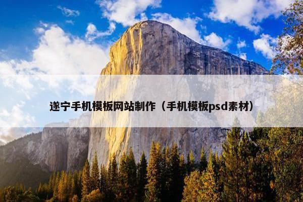 遂宁手机模板网站制作（手机模板psd素材）-第1张图片-冷动云