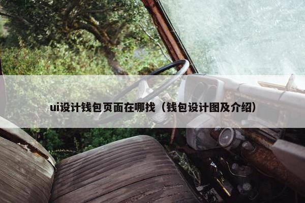ui设计钱包页面在哪找（钱包设计图及介绍）-第1张图片-冷动云