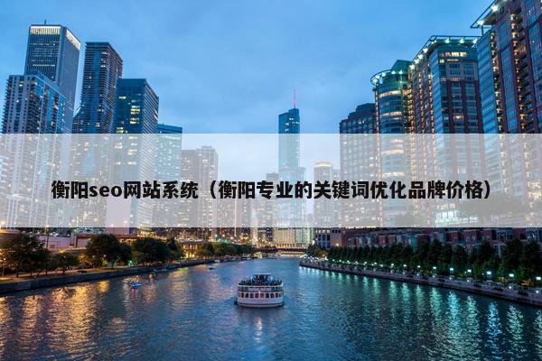 衡阳seo网站系统（衡阳专业的关键词优化品牌价格）-第1张图片-冷动云