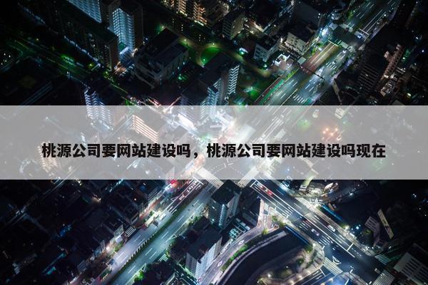 桃源公司要网站建设吗，桃源公司要网站建设吗现在-第1张图片-冷动云