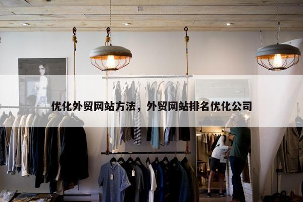 优化外贸网站方法，外贸网站排名优化公司-第1张图片-冷动云