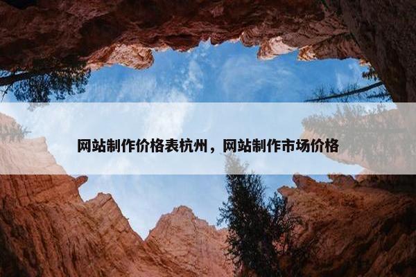 网站制作价格表杭州，网站制作市场价格-第1张图片-冷动云