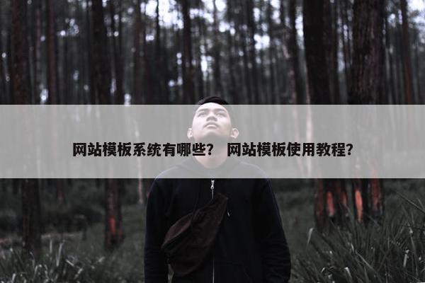 网站模板系统有哪些？ 网站模板使用教程？-第1张图片-冷动云
