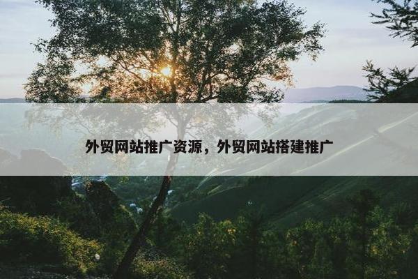 外贸网站推广资源，外贸网站搭建推广-第1张图片-冷动云