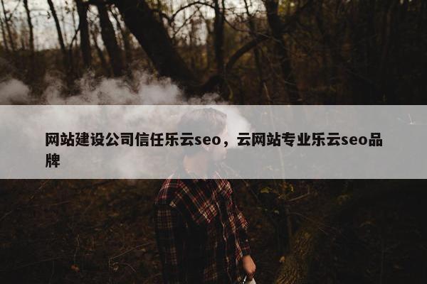 网站建设公司信任乐云seo，云网站专业乐云seo品牌-第1张图片-冷动云