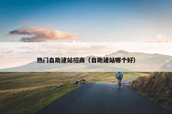 热门自助建站招商（自助建站哪个好）-第1张图片-冷动云