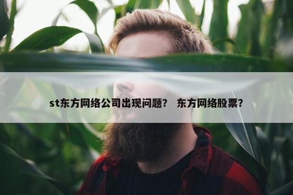st东方网络公司出现问题？ 东方网络股票？-第1张图片-冷动云