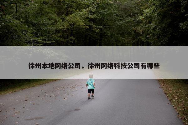 徐州本地网络公司，徐州网络科技公司有哪些-第1张图片-冷动云