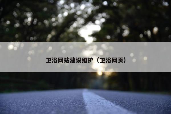 卫浴网站建设维护（卫浴网页）-第1张图片-冷动云