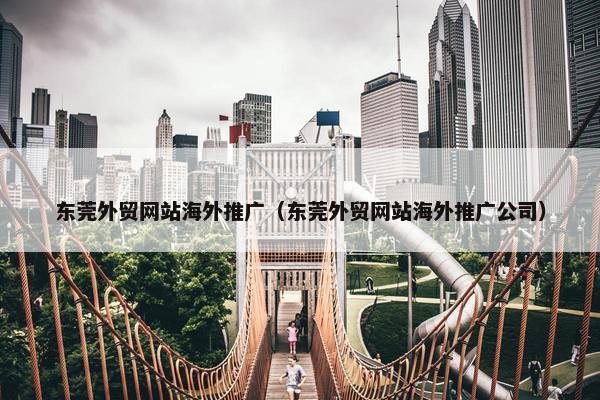 东莞外贸网站海外推广（东莞外贸网站海外推广公司）-第1张图片-冷动云