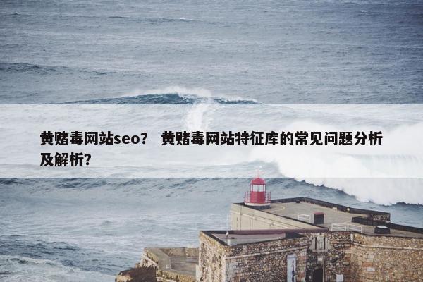 黄赌毒网站seo？ 黄赌毒网站特征库的常见问题分析及解析？-第1张图片-冷动云