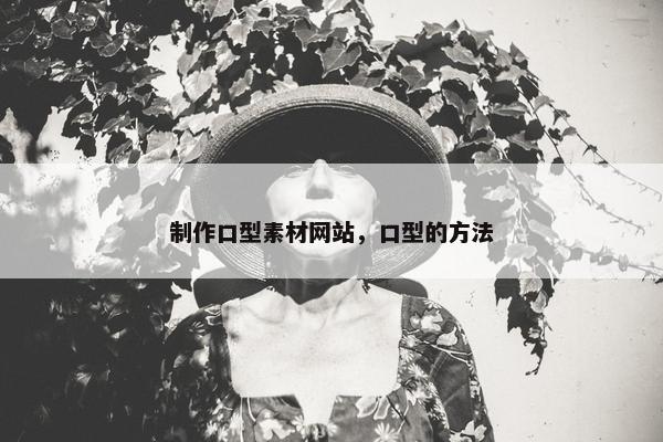 制作口型素材网站，口型的方法-第1张图片-冷动云