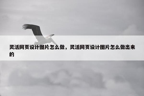 灵活网页设计图片怎么做，灵活网页设计图片怎么做出来的-第1张图片-冷动云