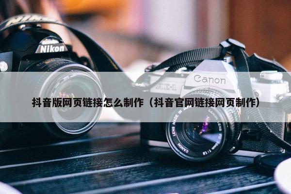 抖音版网页链接怎么制作（抖音官网链接网页制作）-第1张图片-冷动云