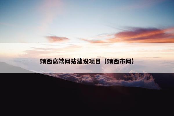 靖西高端网站建设项目（靖西市网）-第1张图片-冷动云
