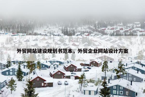 外贸网站建设规划书范本，外贸企业网站设计方案-第1张图片-冷动云