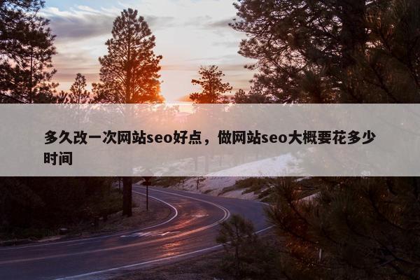 多久改一次网站seo好点，做网站seo大概要花多少时间-第1张图片-冷动云