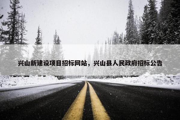 兴山新建设项目招标网站，兴山县人民政府招标公告-第1张图片-冷动云