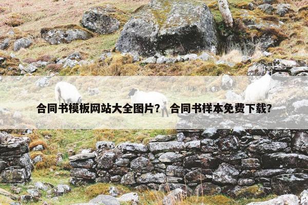 合同书模板网站大全图片？ 合同书样本免费下载？-第1张图片-冷动云