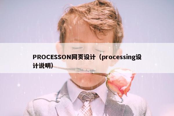 PROCESSON网页设计（processing设计说明）-第1张图片-冷动云