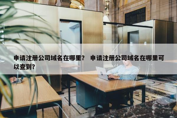 申请注册公司域名在哪里？ 申请注册公司域名在哪里可以查到？-第1张图片-冷动云