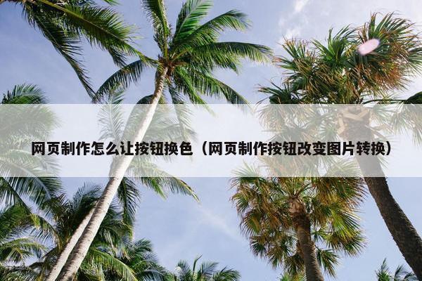 网页制作怎么让按钮换色（网页制作按钮改变图片转换）-第1张图片-冷动云