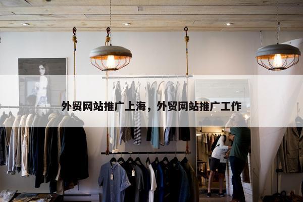 外贸网站推广上海，外贸网站推广工作-第1张图片-冷动云