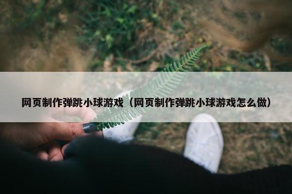 网页制作弹跳小球游戏（网页制作弹跳小球游戏怎么做）-第1张图片-冷动云
