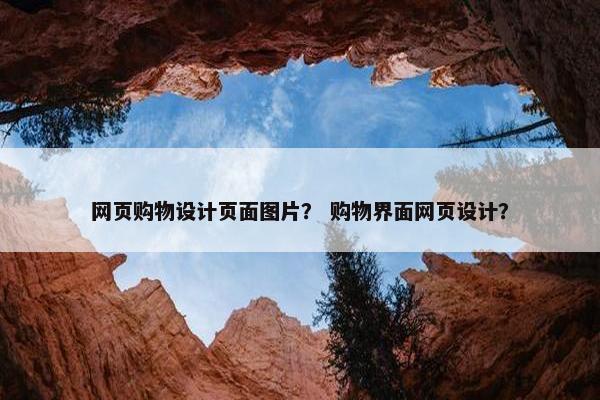 网页购物设计页面图片？ 购物界面网页设计？-第1张图片-冷动云
