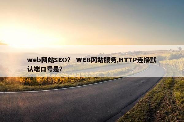 web网站SEO？ WEB网站服务,HTTP连接默认端口号是？-第1张图片-冷动云