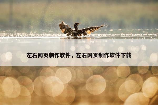 左右网页制作软件，左右网页制作软件下载-第1张图片-冷动云