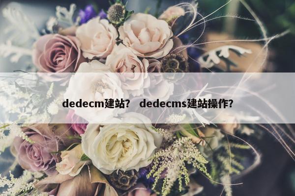 dedecm建站？ dedecms建站操作？-第1张图片-冷动云