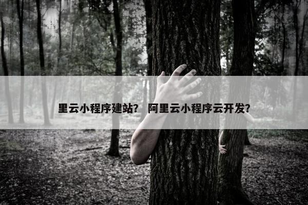 里云小程序建站？ 阿里云小程序云开发？-第1张图片-冷动云