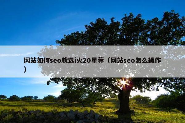 网站如何seo就选i火20星荐（网站seo怎么操作）-第1张图片-冷动云