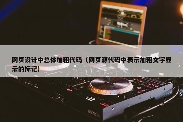网页设计中总体加粗代码（网页源代码中表示加粗文字显示的标记）-第1张图片-冷动云