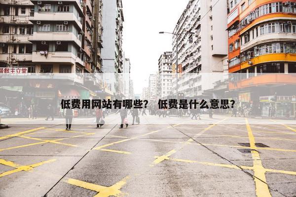 低费用网站有哪些？ 低费是什么意思？-第1张图片-冷动云