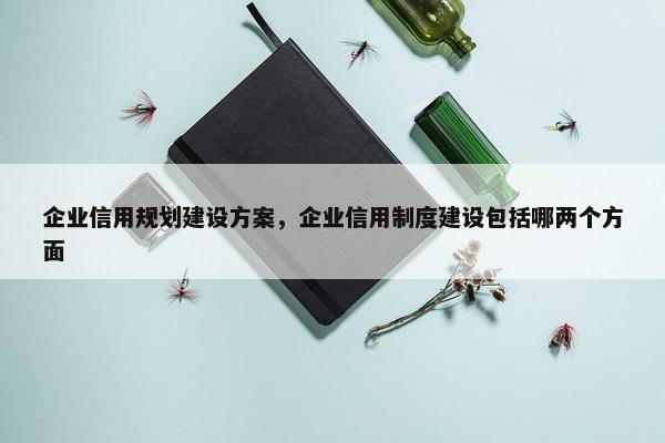 企业信用规划建设方案，企业信用制度建设包括哪两个方面-第1张图片-冷动云