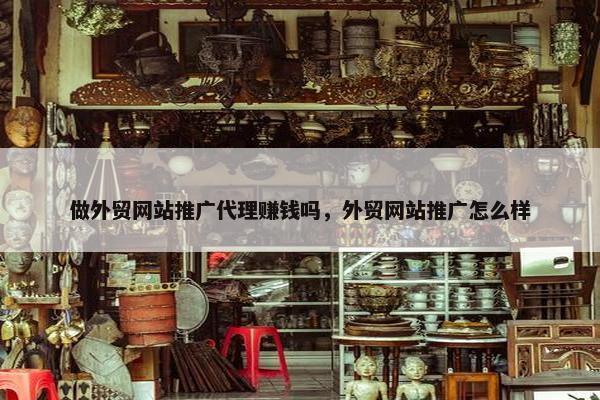 做外贸网站推广代理赚钱吗，外贸网站推广怎么样-第1张图片-冷动云