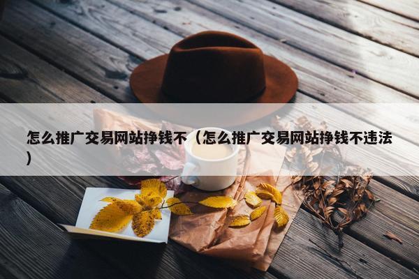 怎么推广交易网站挣钱不（怎么推广交易网站挣钱不违法）-第1张图片-冷动云