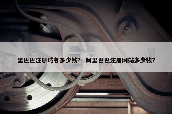 里巴巴注册域名多少钱？ 阿里巴巴注册网站多少钱？-第1张图片-冷动云