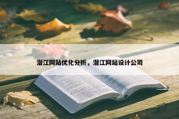 潜江网站优化分析，潜江网站设计公司-第1张图片-冷动云
