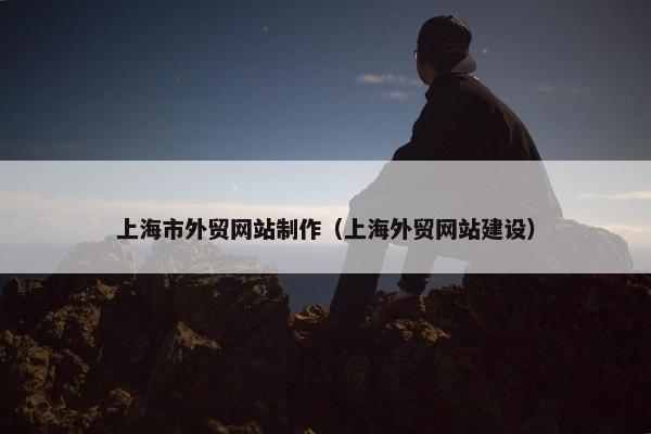 上海市外贸网站制作（上海外贸网站建设）-第1张图片-冷动云
