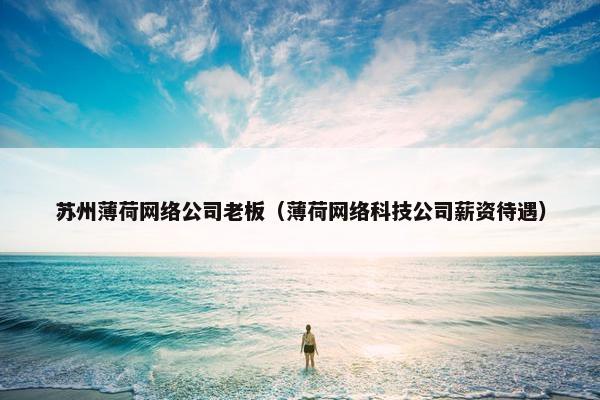 苏州薄荷网络公司老板（薄荷网络科技公司薪资待遇）-第1张图片-冷动云