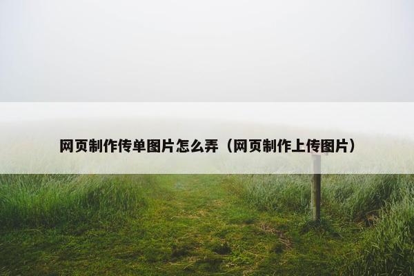 网页制作传单图片怎么弄（网页制作上传图片）-第1张图片-冷动云