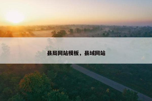 县局网站模板，县域网站-第1张图片-冷动云