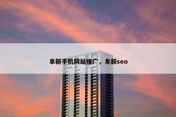 阜新手机网站推广，阜新seo-第1张图片-冷动云