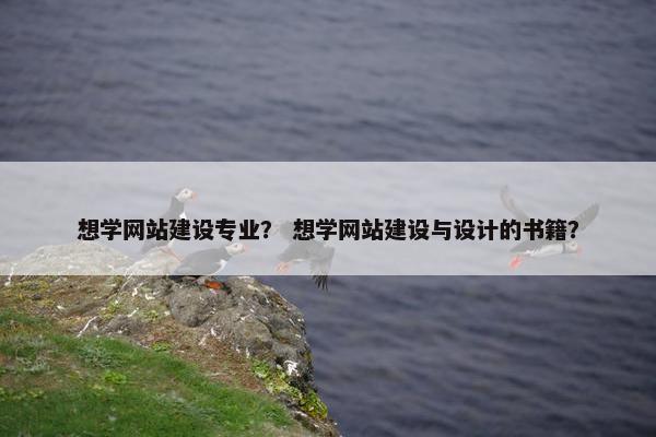 想学网站建设专业？ 想学网站建设与设计的书籍？-第1张图片-冷动云